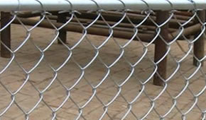 galvanzied chain link fence