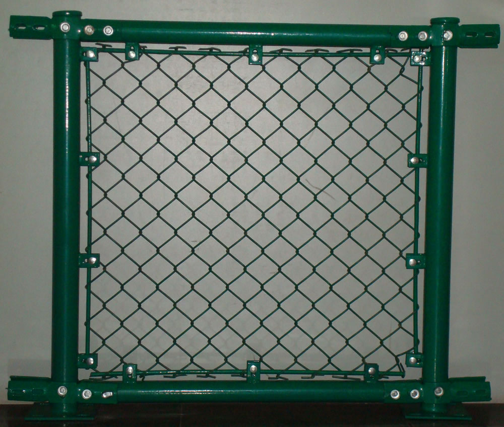 Green Color Chain Link Type Temporary Fence