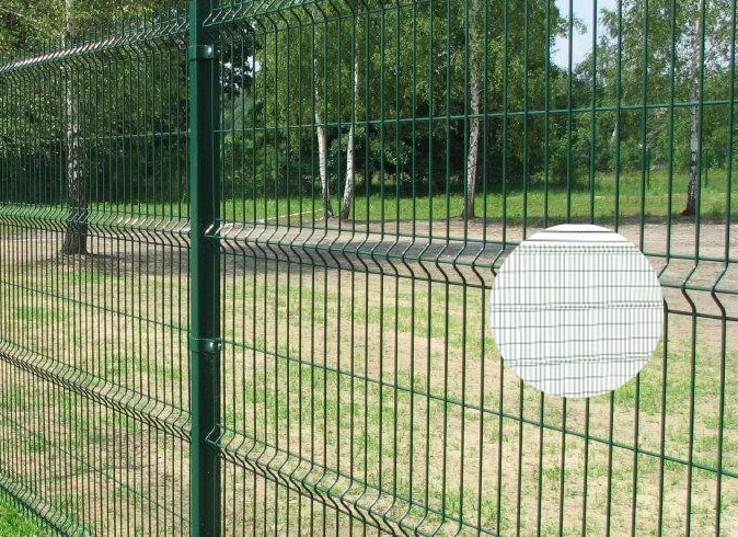 2.27m PVC Welded Fence Panels with 4 Bends and L arm support razor wire